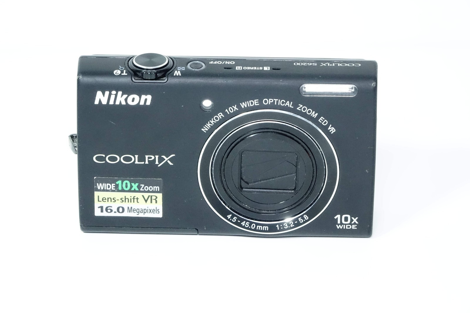 Nikon Coolpix S6200 Black Compact 16MP Zoom 10X – 12 MONTH WARRANTY