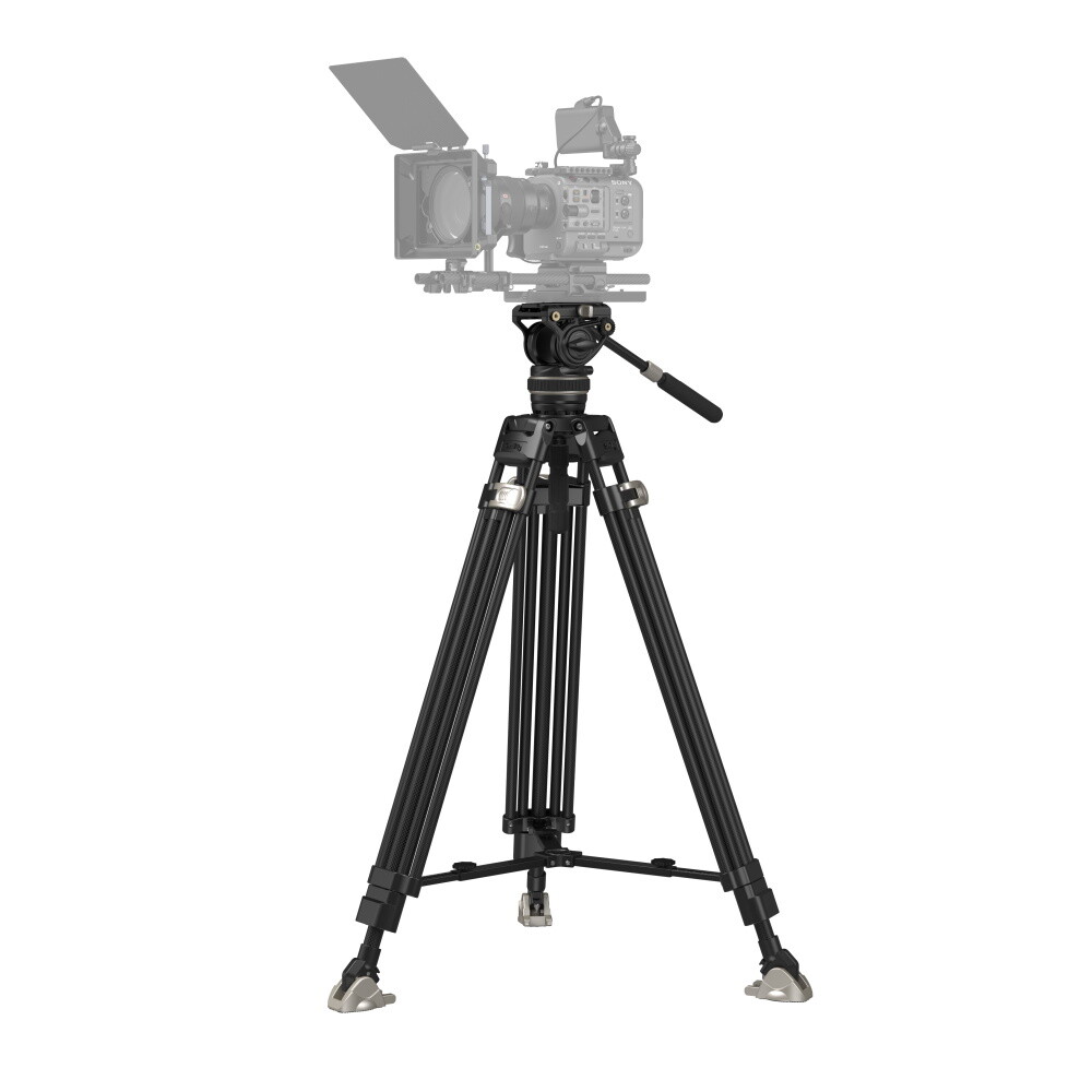 SmallRig AD-100 78″ FreeBlazer Heavy-Duty Carbon Fiber Video Tripod Kit 3989