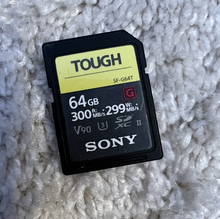Sony Tough SF-G64T 64GB Class 3 – SDXC Memory Card