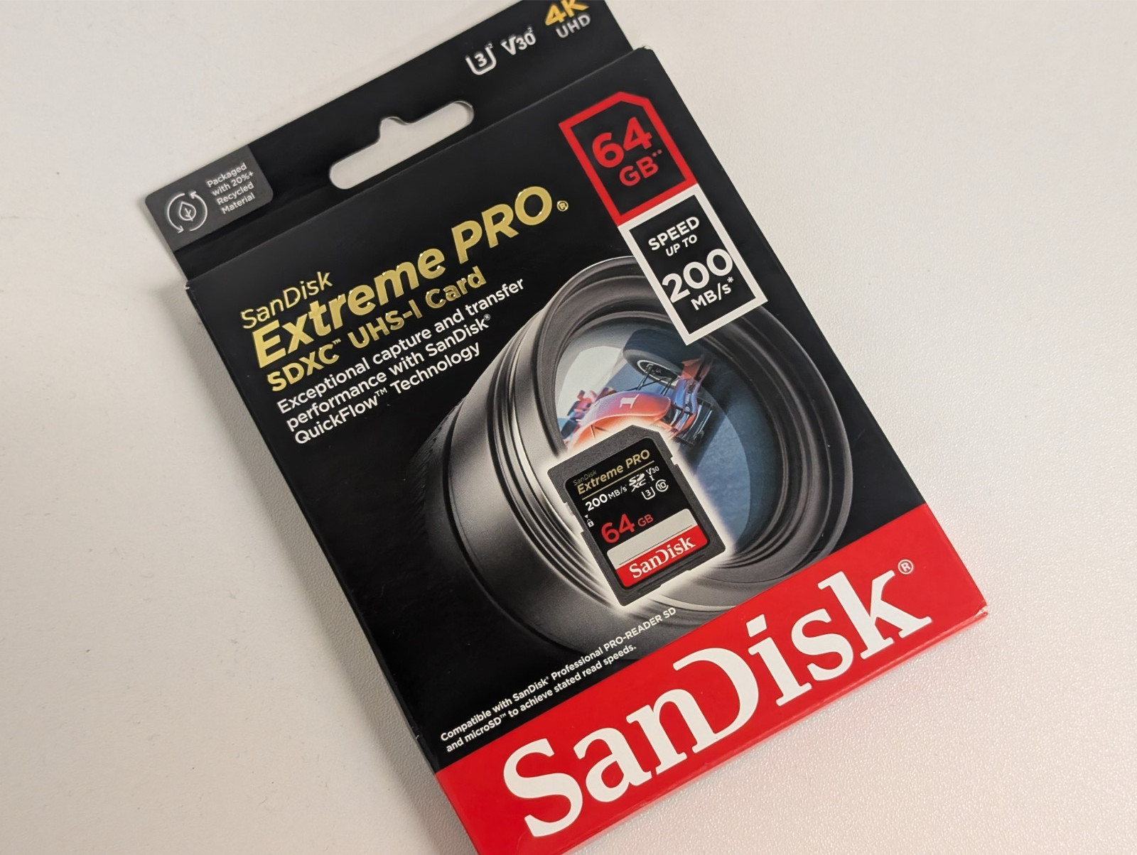 SanDisk Extreme Pro 64GB v30 – SDXC Memory Card