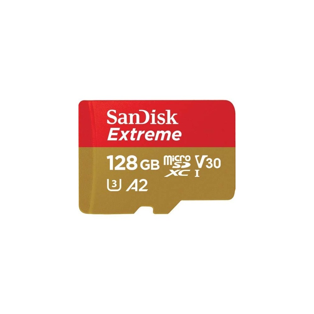 SanDisk 128GB Extreme UHS-I microSDXC Memory Card with SD Adapter