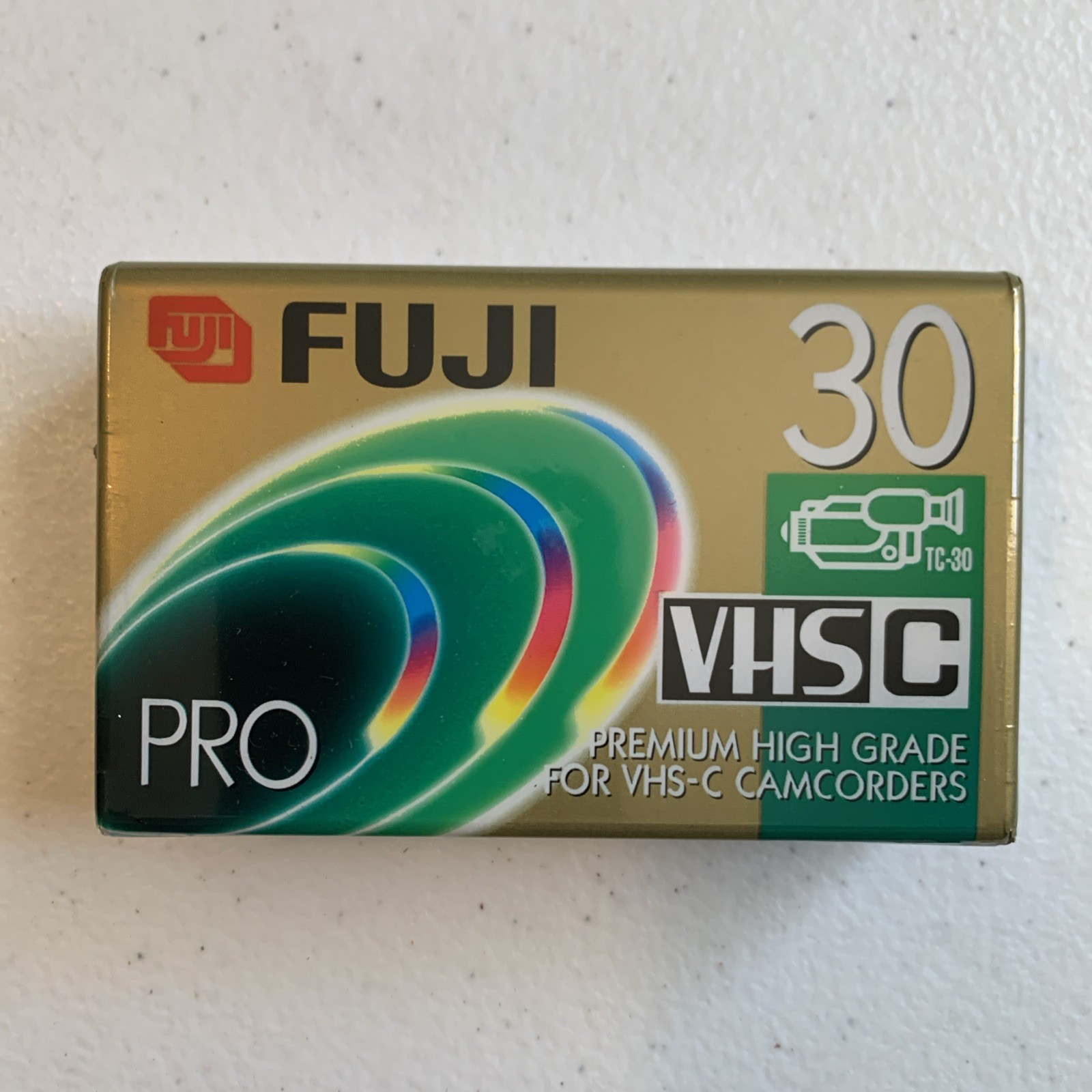 New Lot Of 5 Fujifilm Pro Premium VHS-C Camcorder Video Cassette Tape TC-30