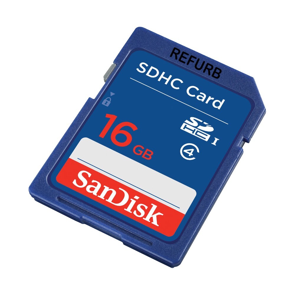 Pack of 10 Genuine Sandisk 16GB Class 4 SD SDHC Flash Memory Card SDSDB-016G lot