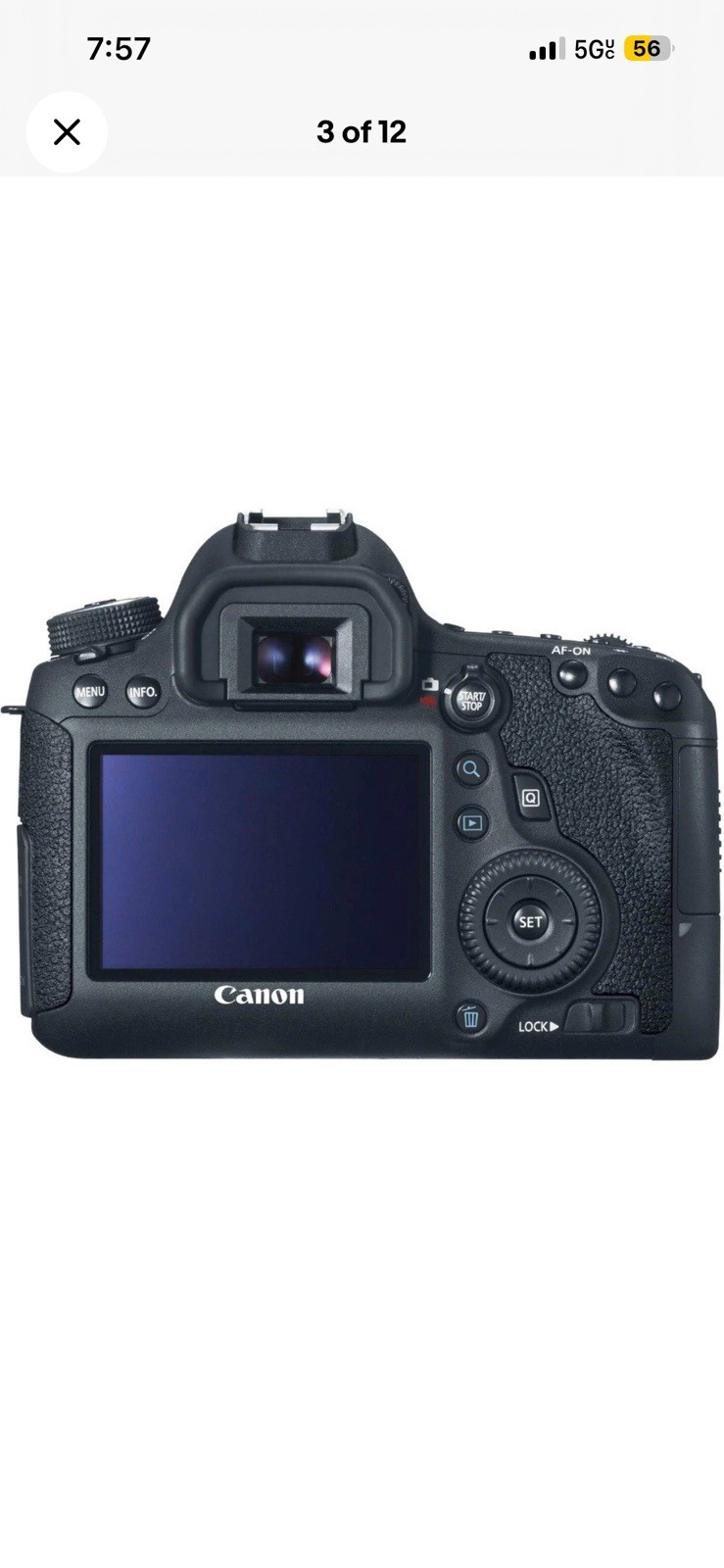Canon EOS 6D 20.2MP Digital SLR Camera – Black (Body Only), 8035B002