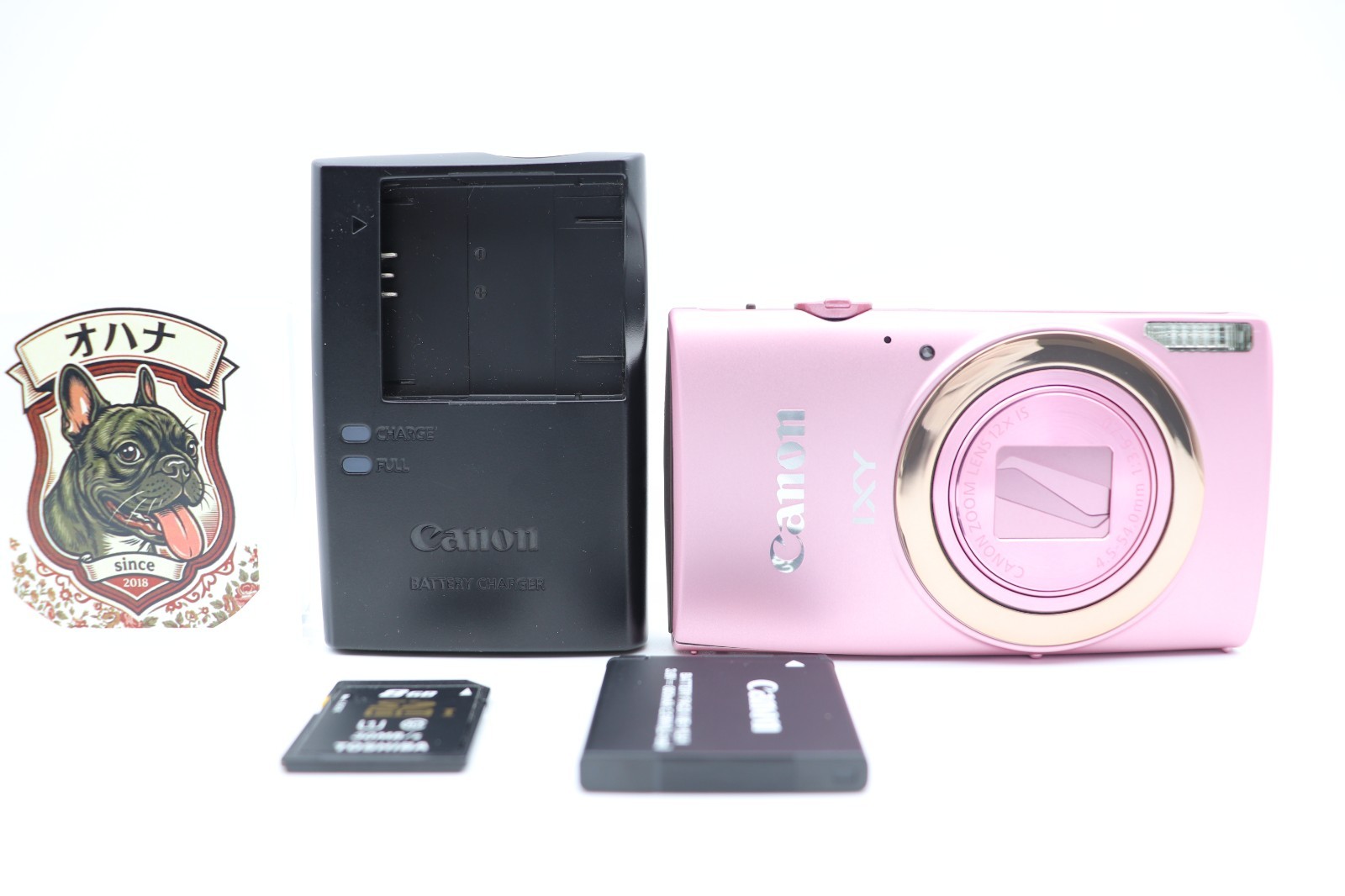 [Excellent] Canon IXY 630 Pink Digital Camera Wi-Fi 12x Zoom 8GB SD English Menu