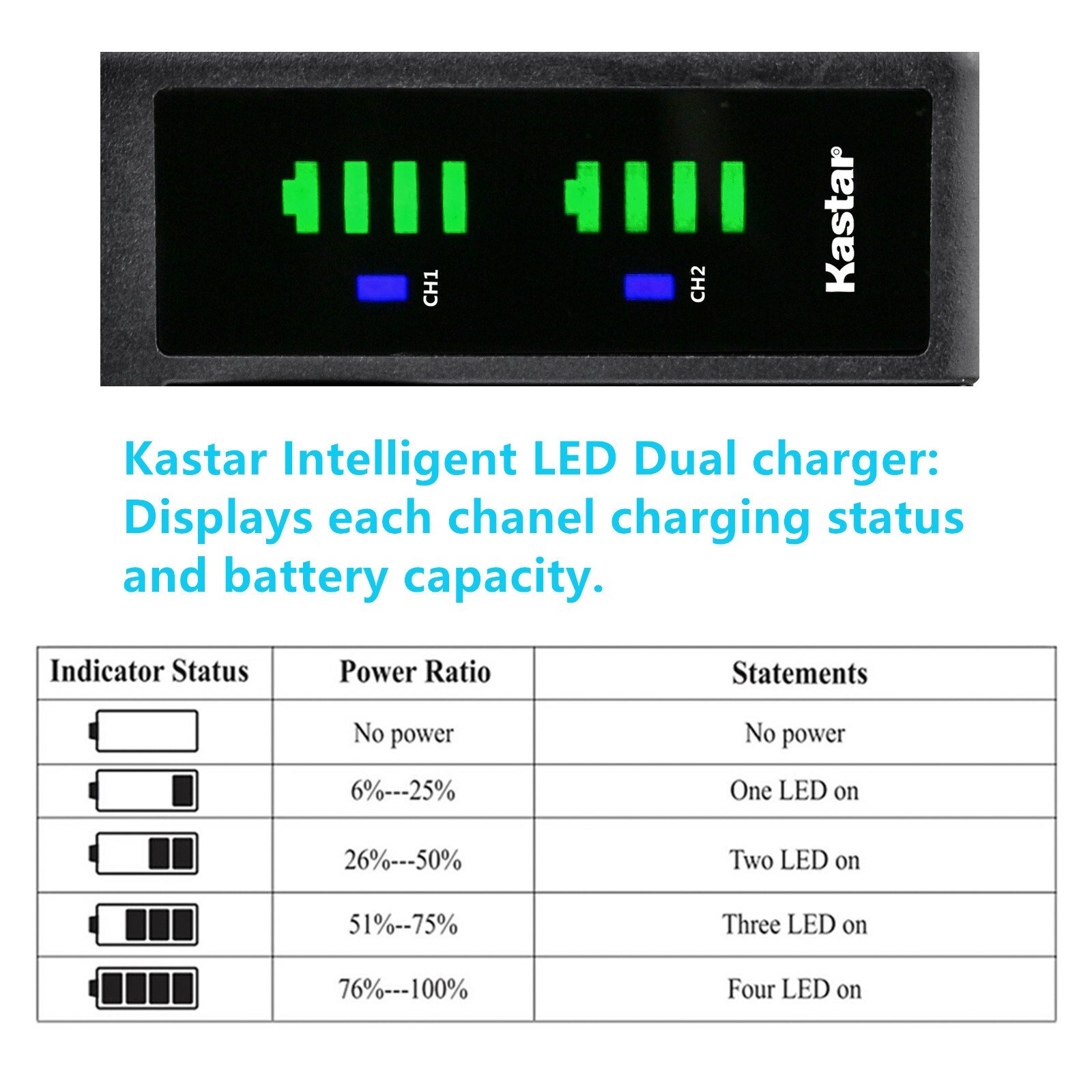 Kastar Battery LTD2 Charger for Leica GEB211 & Leica TS1200 TPS1200 Equipment