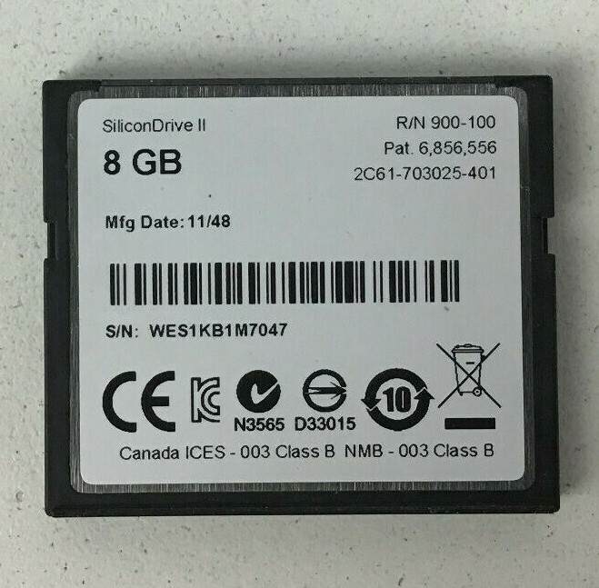 LOT OF 10x Western Digital SSD-C08GI-4525 SiliconDrive II 8GB PATA CF DRIVE