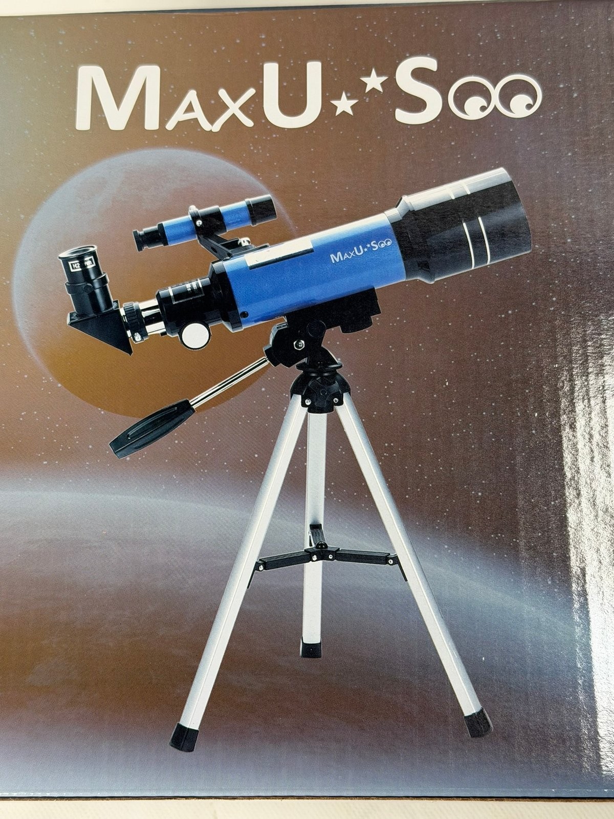 MaxU*Soo F400X70 Refractor Telescope with Box – Used Optics