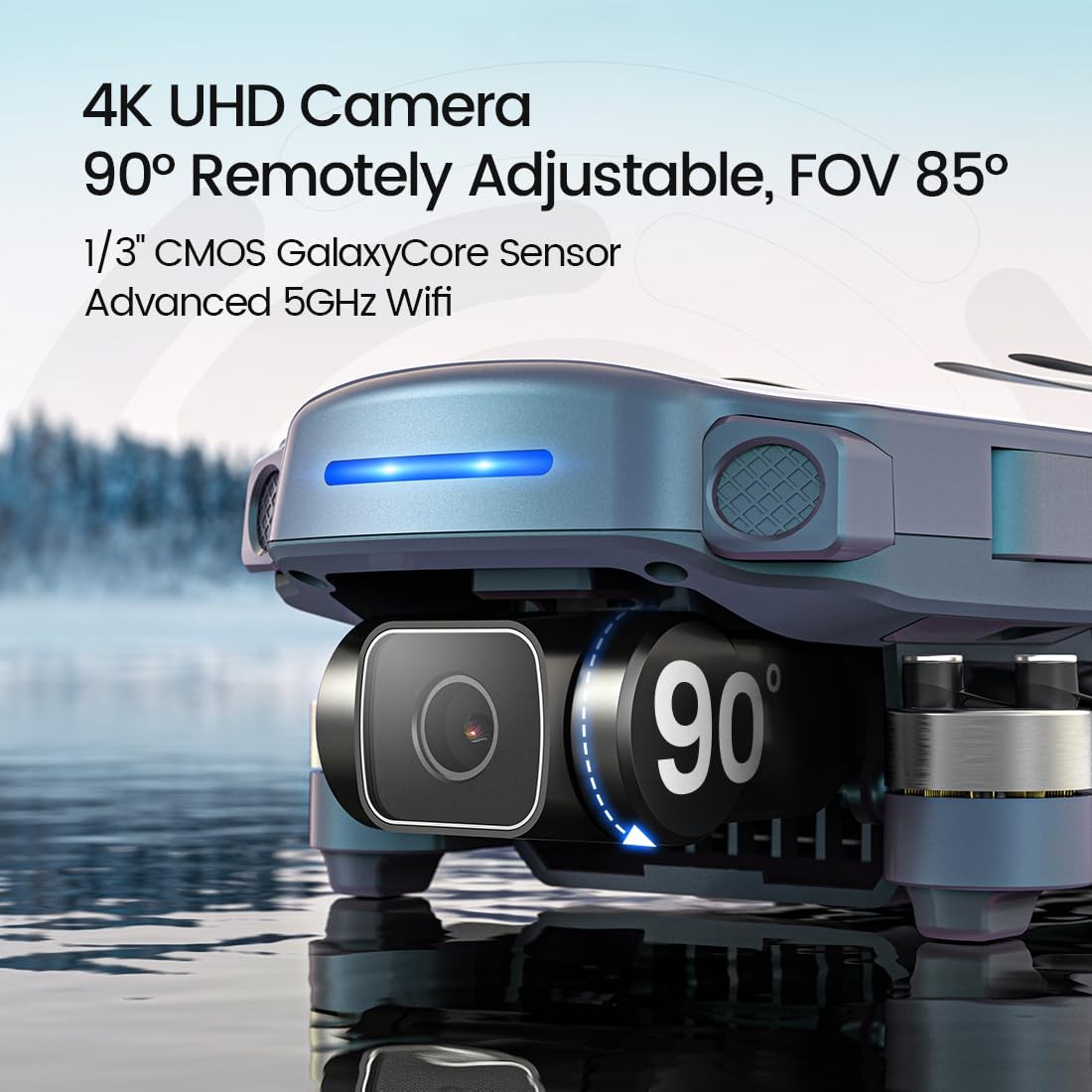 Holy Stone HS360S Drone with Camera 4K, 10000FT FPV GPS Drone FAA, Green
