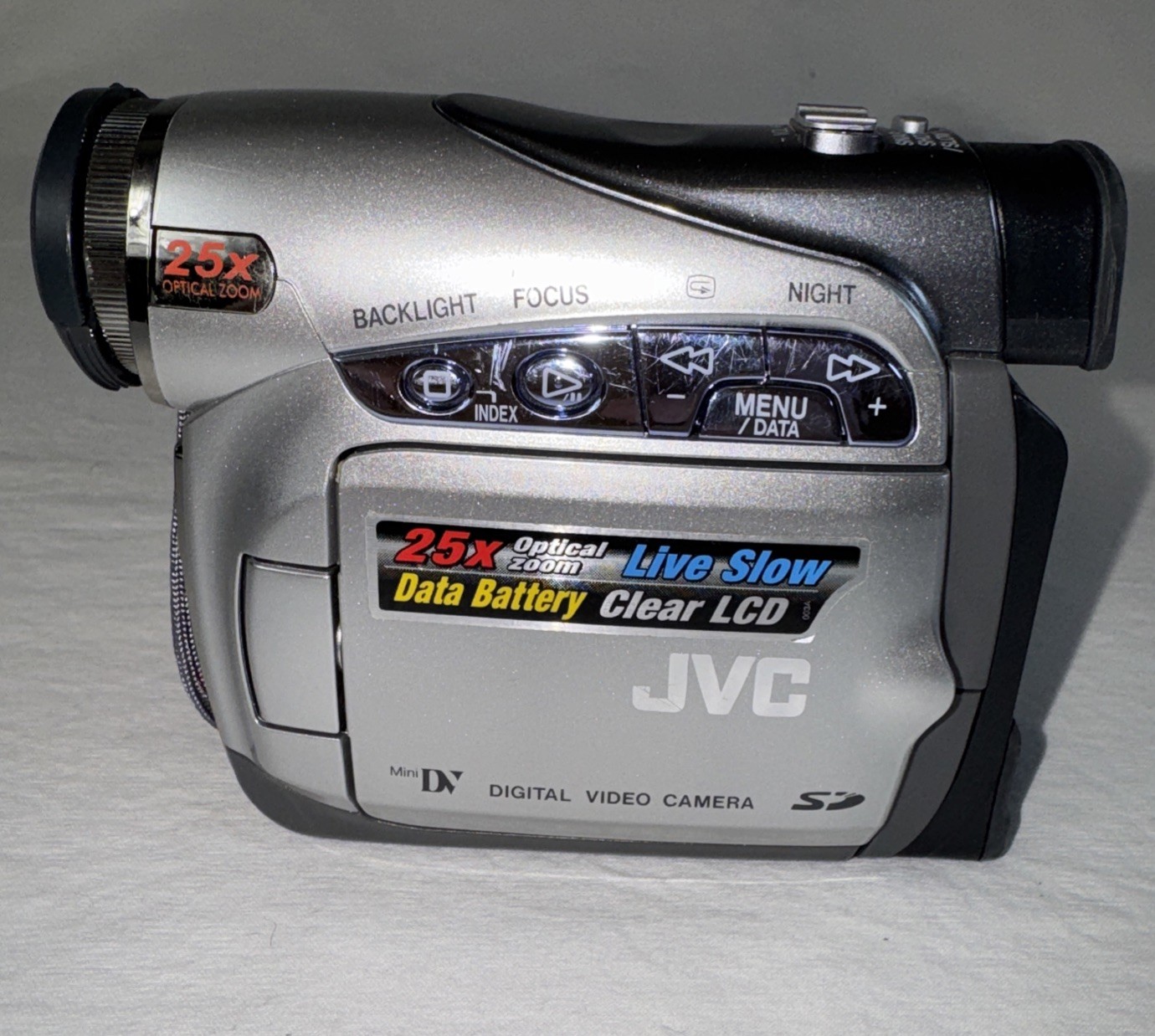 JVC Digital Video Camera Camcorder GR-D270U 25x Optical Digit Zoom Untested Read
