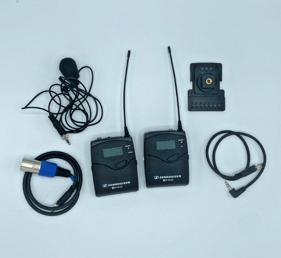 SK 100 Sennheiser EW 100 Camera Mount Wireless Omni Lavalier Microphone System