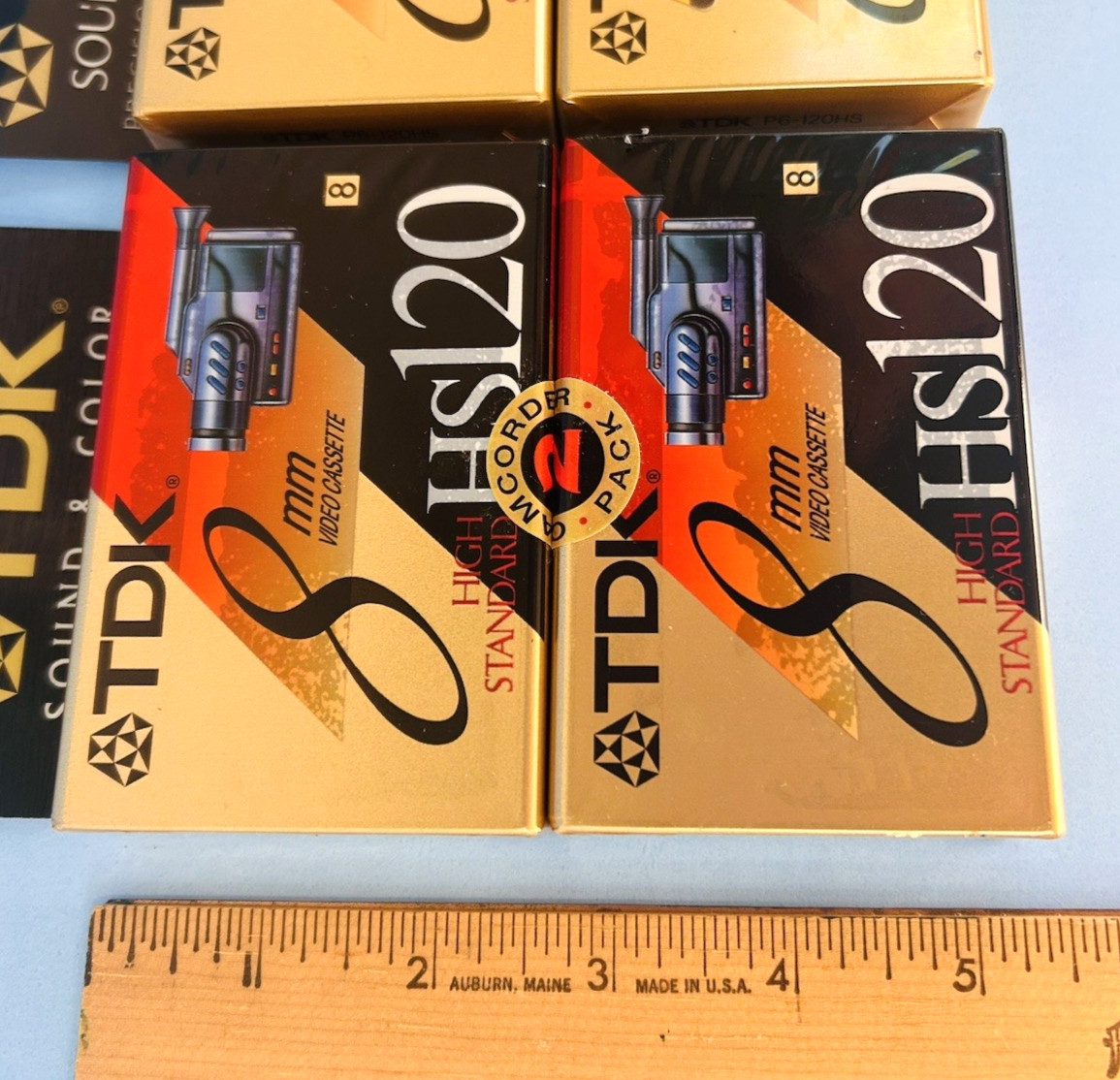 TDK HS120 ~ 8mm Video Cassettes ~ Lot of 4 SEALED