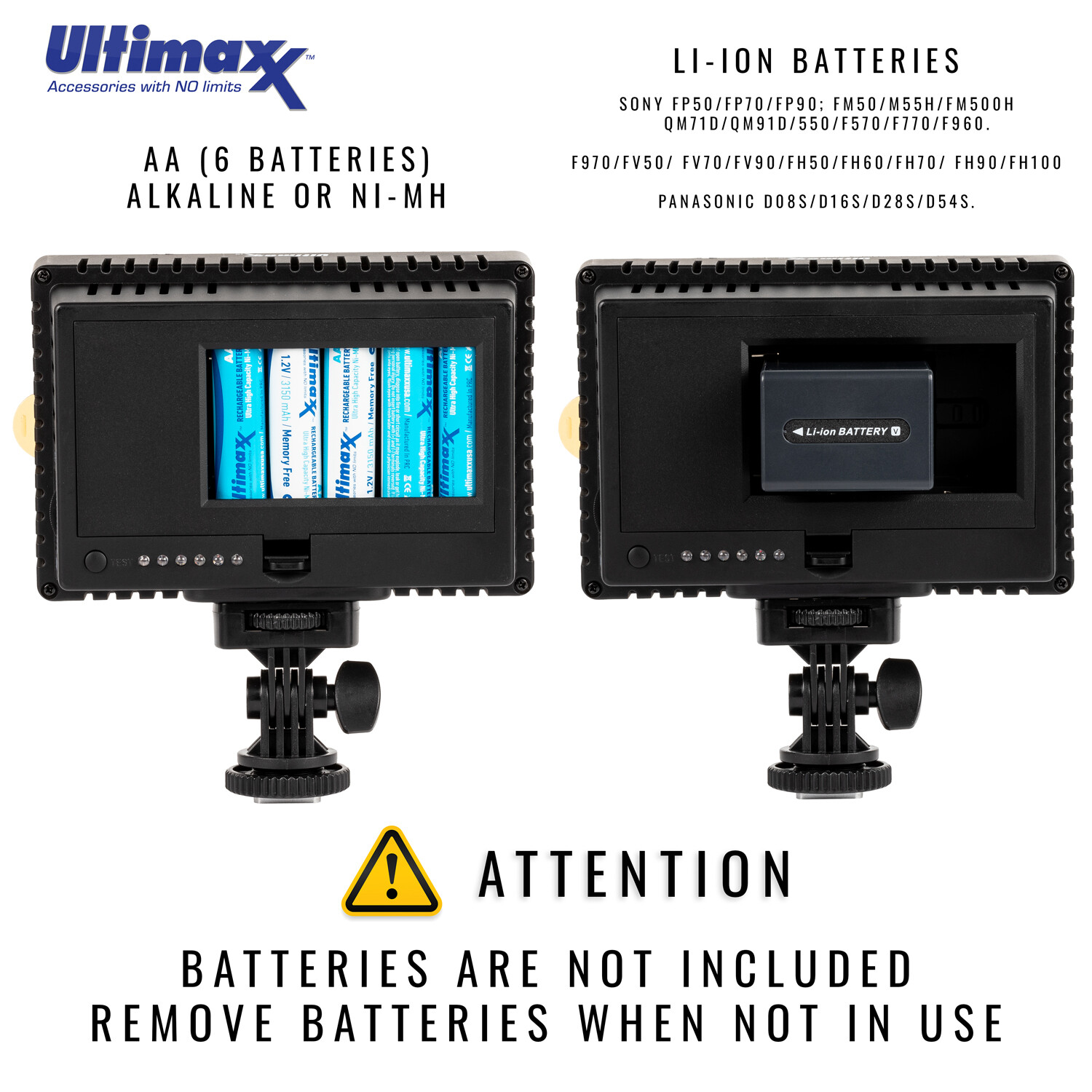 160 LED Video Light Lamp Panel Dimmable for DSLR Camera DV Camcorder by ULTIMAXX