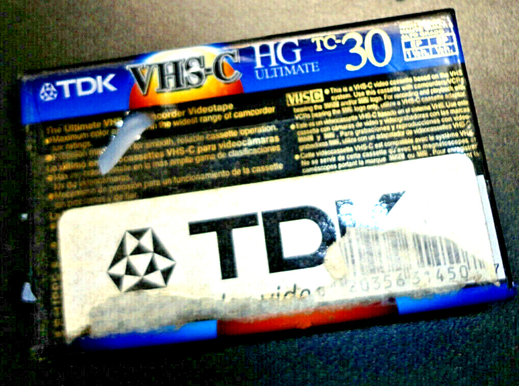 TDK HG 30 Ultimate VHS-c Video Cassette Tape – ONE Tape