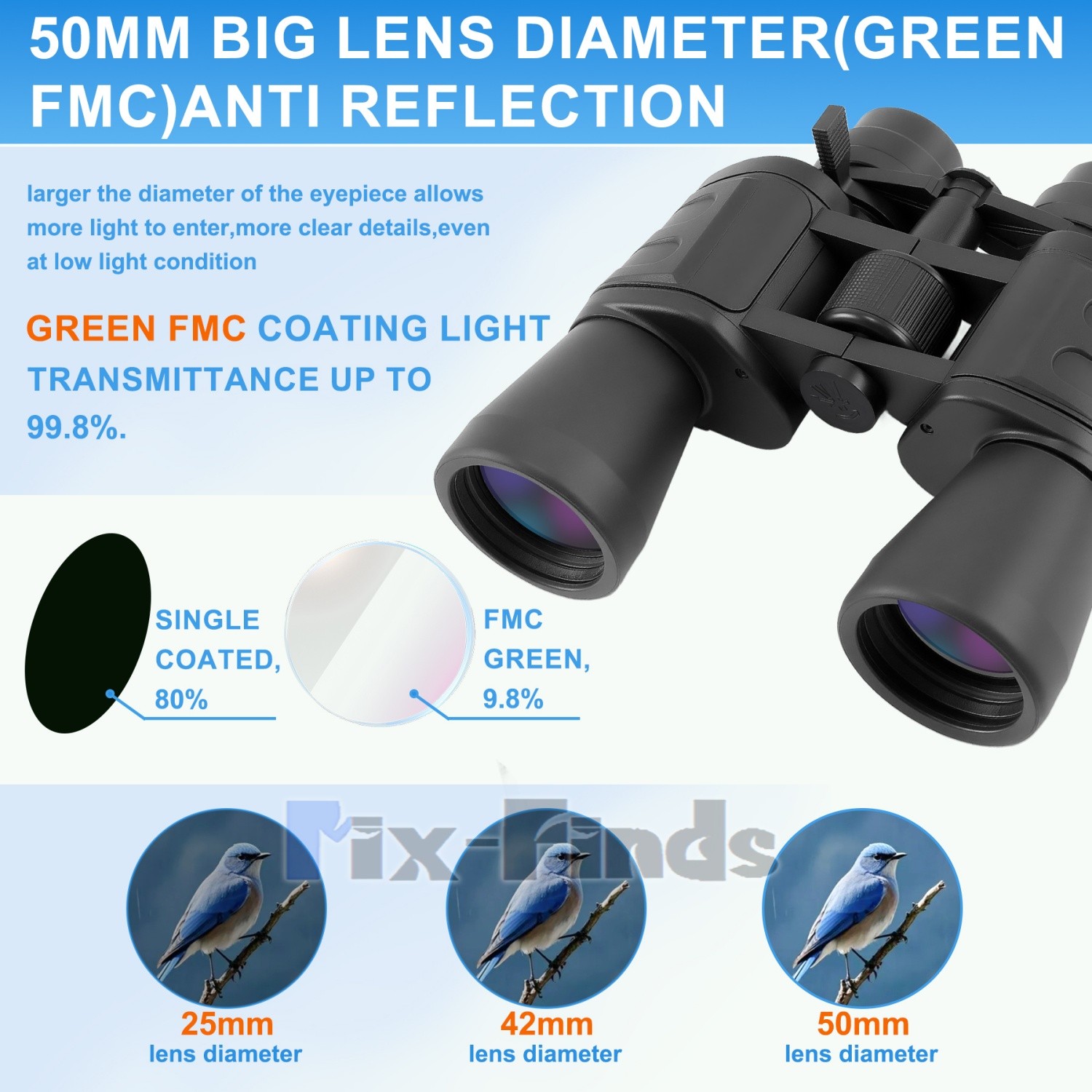 10-180×100 HD High Power Military Binoculars Day/Night Zooming Hunting Telescope