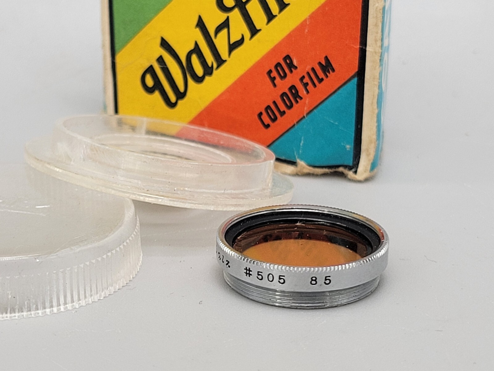 Walz #505 85 Type A UV daylight screw on Filter for Bolex 8mm Movie Cameras USA