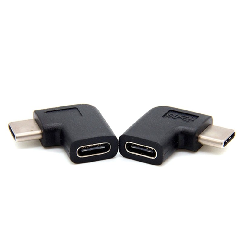 Usb3.1 Interface Converter Type C Male To Female Adapter 90 Degree Right Angle