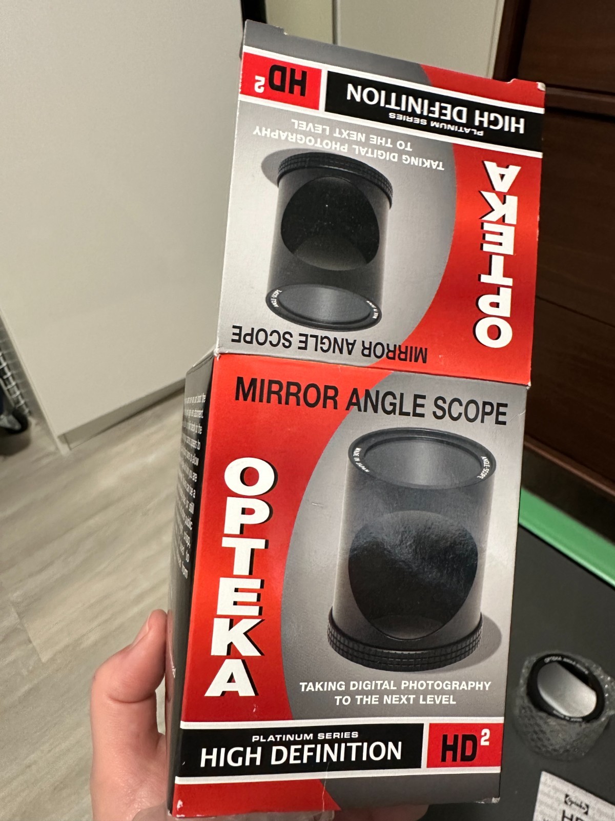 Opteka Mirror Right Angle Scope Spy Lens High Definition Platinum Series