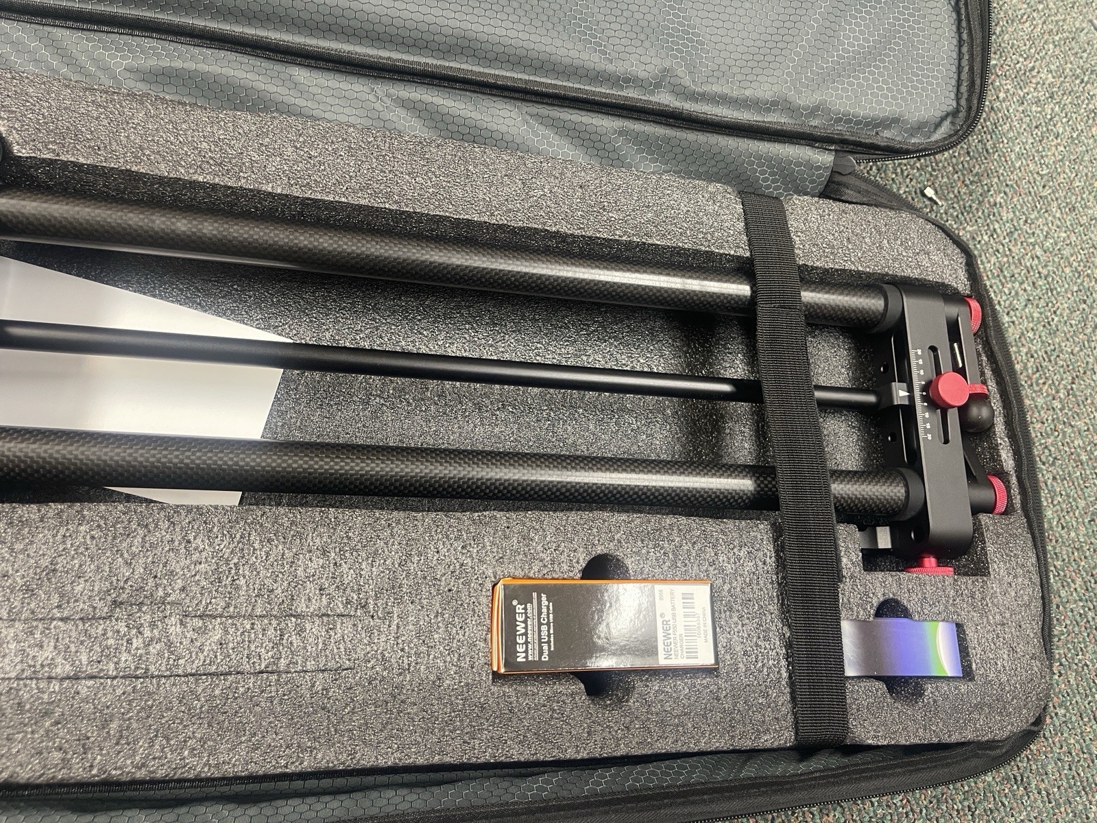 NEEWER Carbon Fiber Motorized 100cm/39.4 in Camera Slider