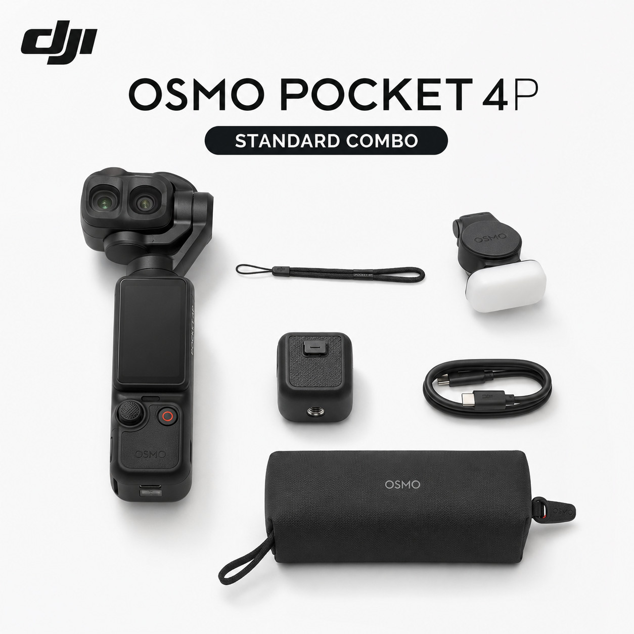 DJI Osmo Pocket Four Pro(4P) Standard Combo Handheld Stabilizer vlog