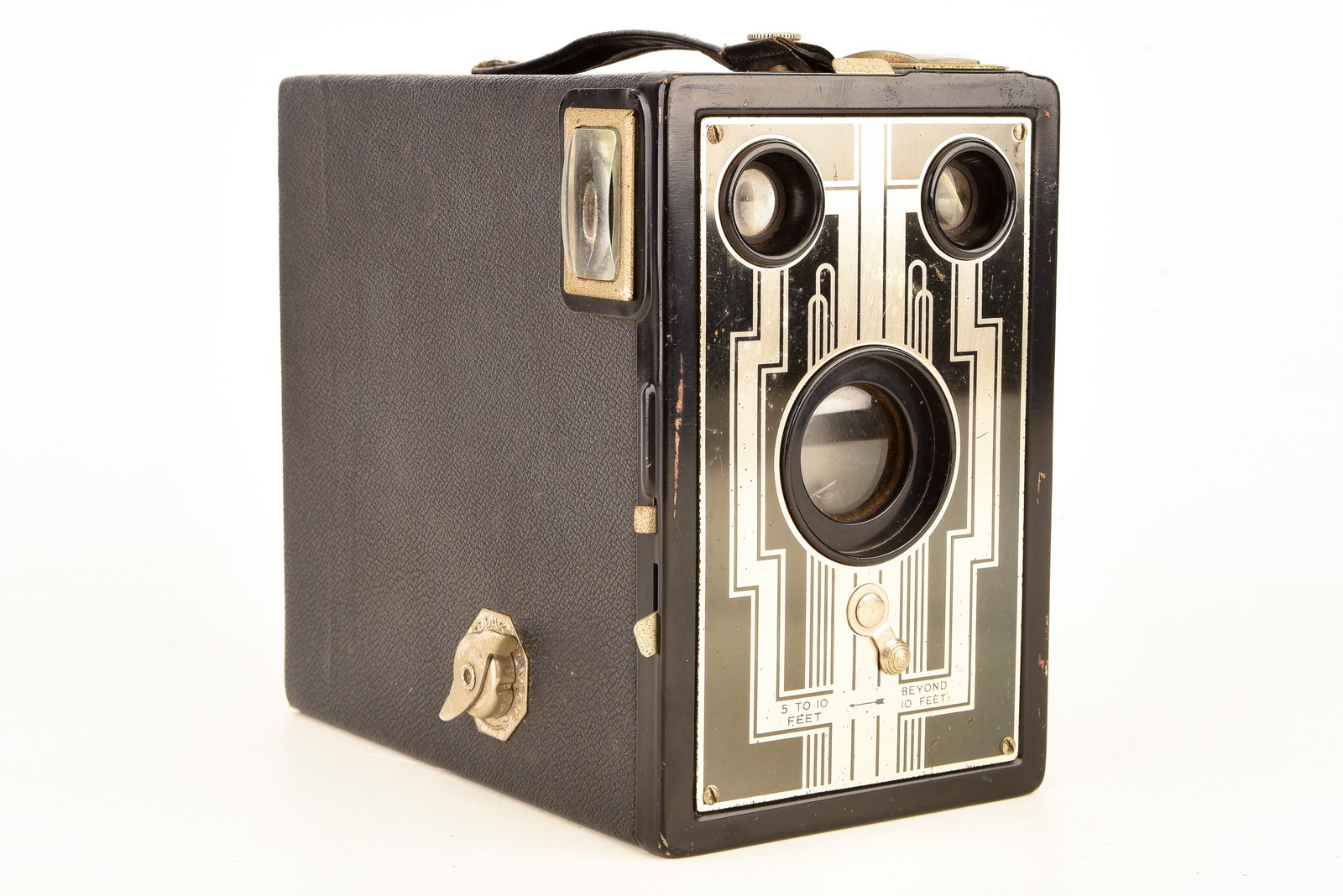 Kodak Six-16 Brownie Box Camera Art Deco Faceplate 616 Film Vintage 1938 V34