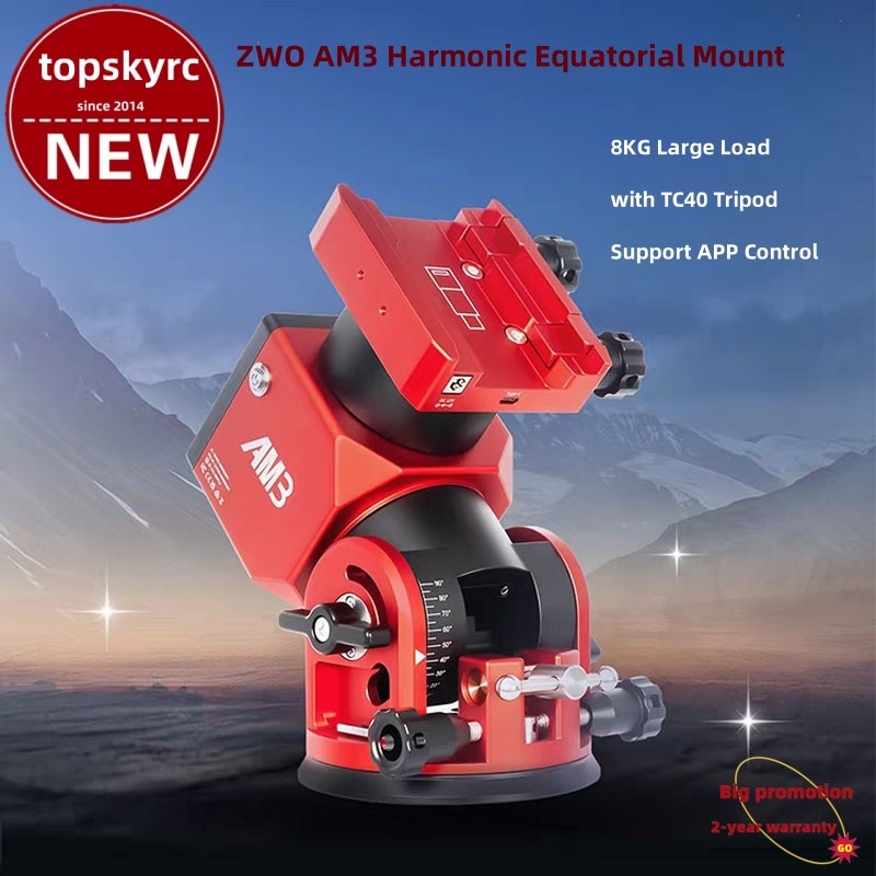 ZWO AM3 Harmonic Equatorial Mount 8KG Load with TC40 Tripod Support APP Control