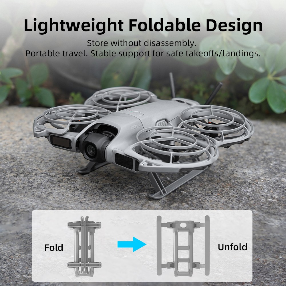 For DJI Neo 2 Drone Landing Gear Heightened Folding Tripod Stand Leg Accessories