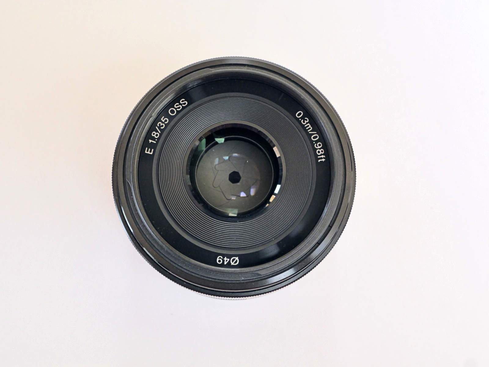 Sony 35mm F/1.8 OSS Prime, E Mount lens w/F & R caps
