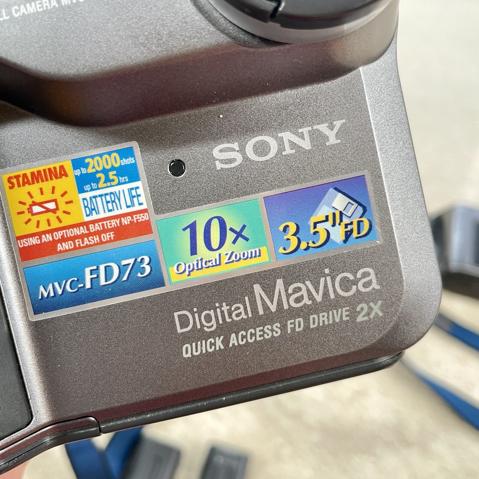 x2 Sony Digital Camera Mavica MVC-FD73 0.4MP 10X Optical Zoom Floppy Disk PARTS