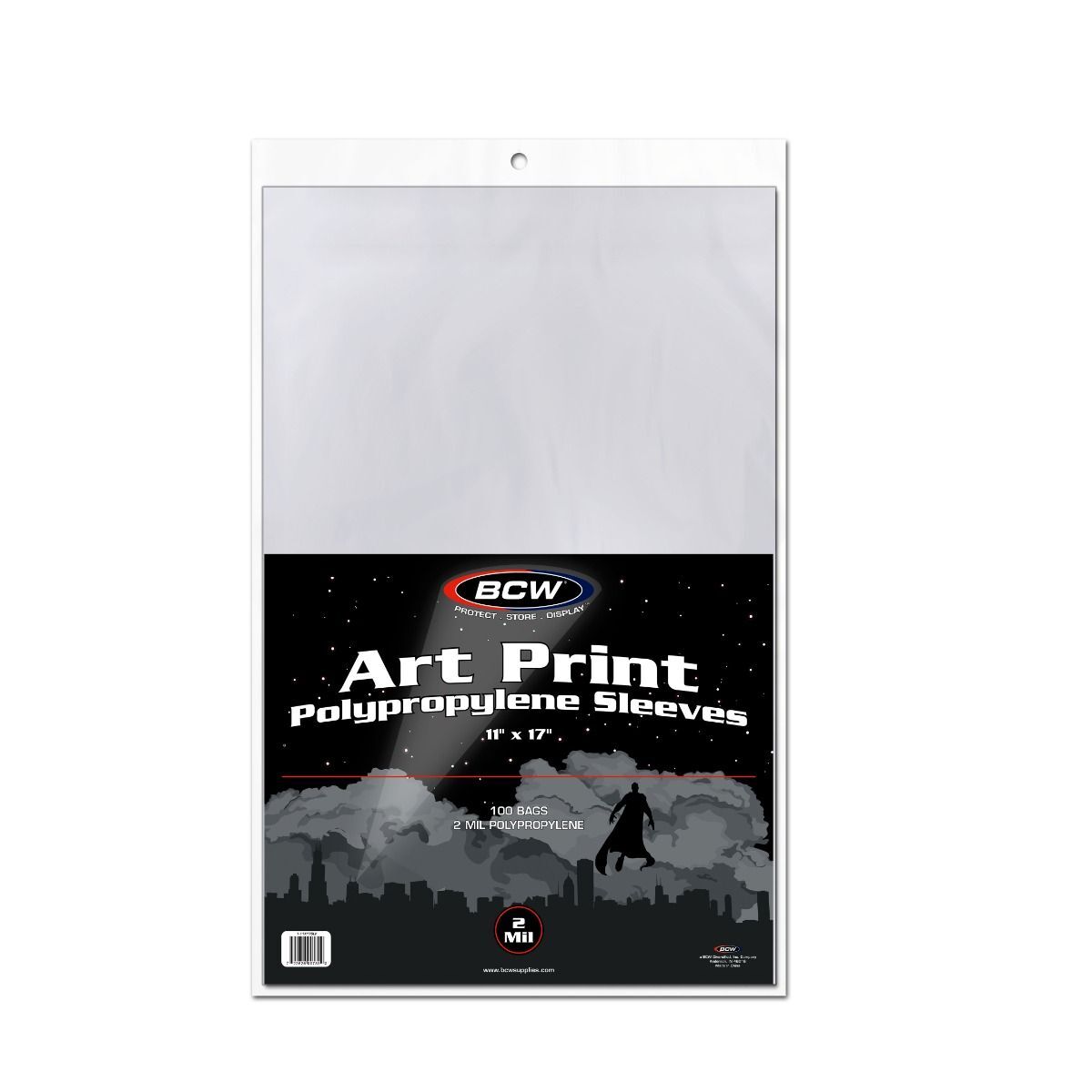 1 pack of 100 BCW 11″ x 17″ Art Print Sleeves