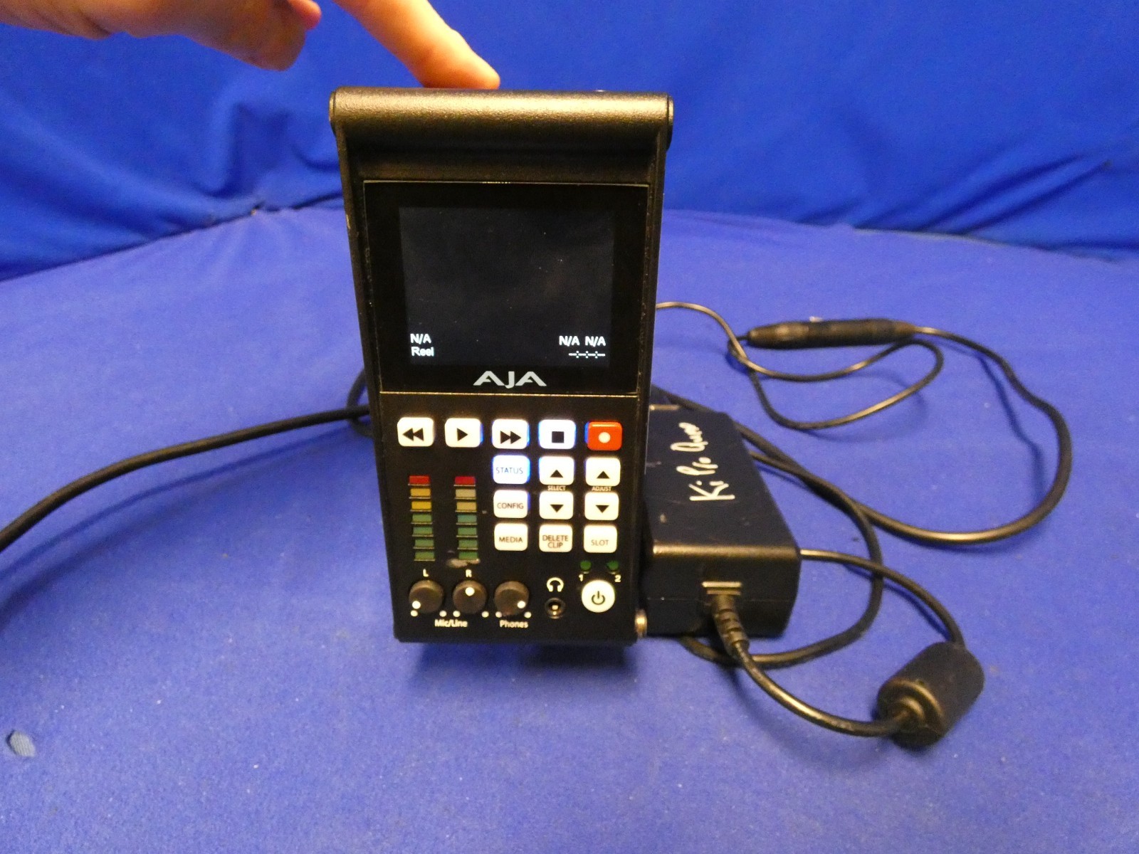 AJA Ki Pro Quad Solid State 4K Recorder w/4-Pin Power Supply (read ad see pics)