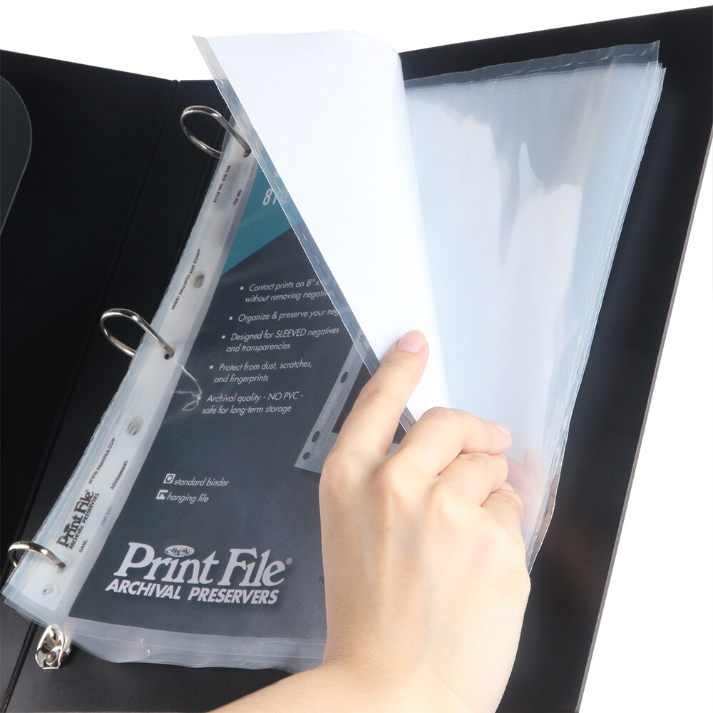 Photo Film Storage Album Ring Binder Sort For Print File Archival Pages Slide