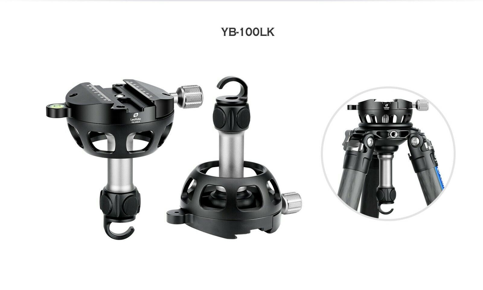 Leofoto YB-100SK Leveling Base with Handle for 100mm Bowl