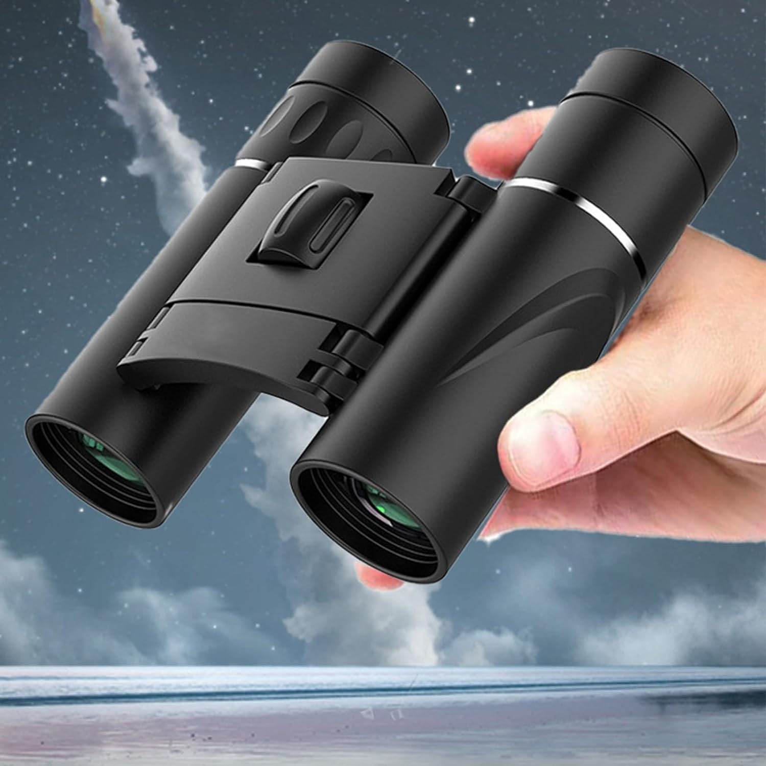 500×25 Portable HD Zoom Powerful Binoculars Day Low Night Optics Hunting Outdoor