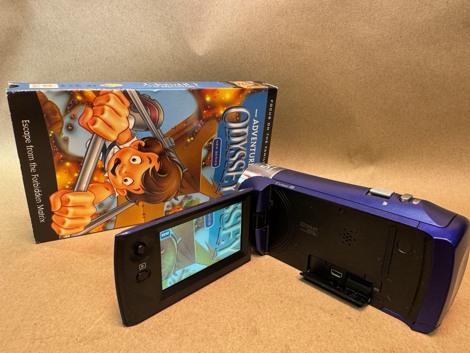 Sony Handycam HDR-CX240 9.2MP 54x Zoom Blue Digital Camcorder