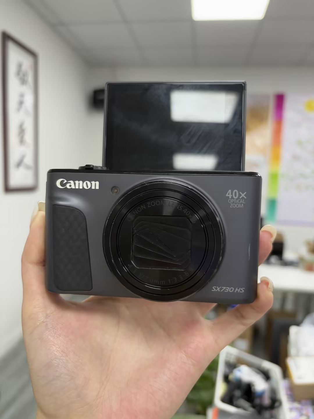 Canon PowerShot SX730 HS Digital Camera Black Color 20.3 MP w/Battery Black
