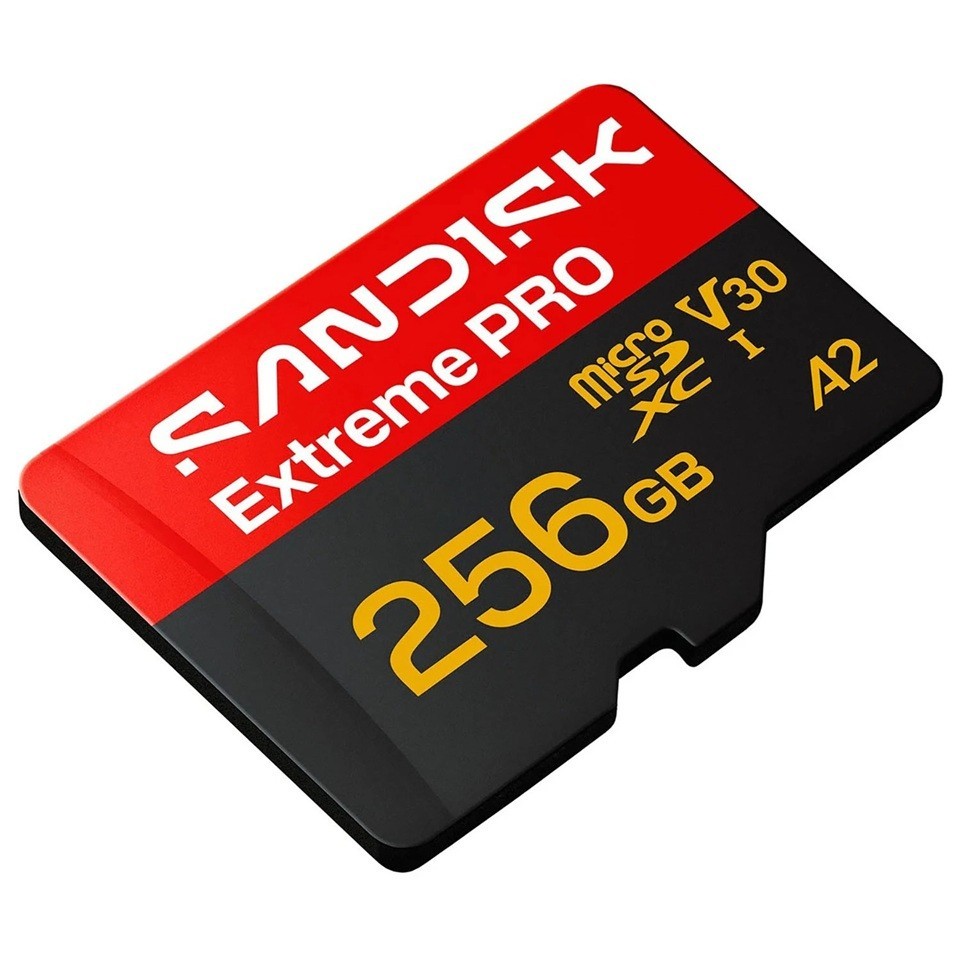 SanDisk Extreme Pro 250MB/s microSDXC 256GB UHS-I U3 A2 V30 SDSQXCJ-256G-GS6MA