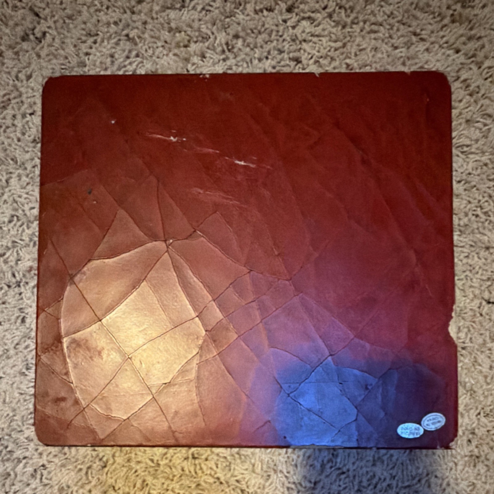 Vintage Red Wood Photo Album Slip-In Ring Binder Format, MPN Does Not Apply