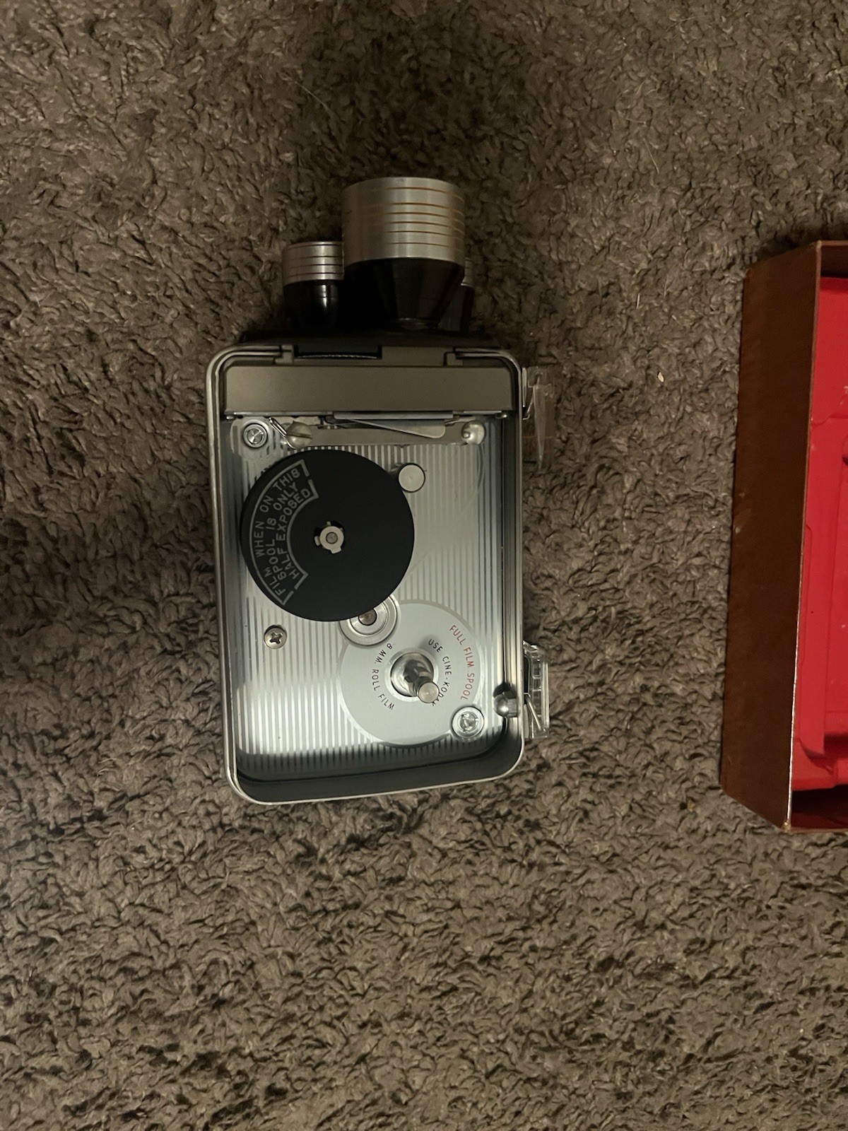 Kodak Brownie Movie Camera Turret f/1.9 Standard 8mm Gray w/ Box