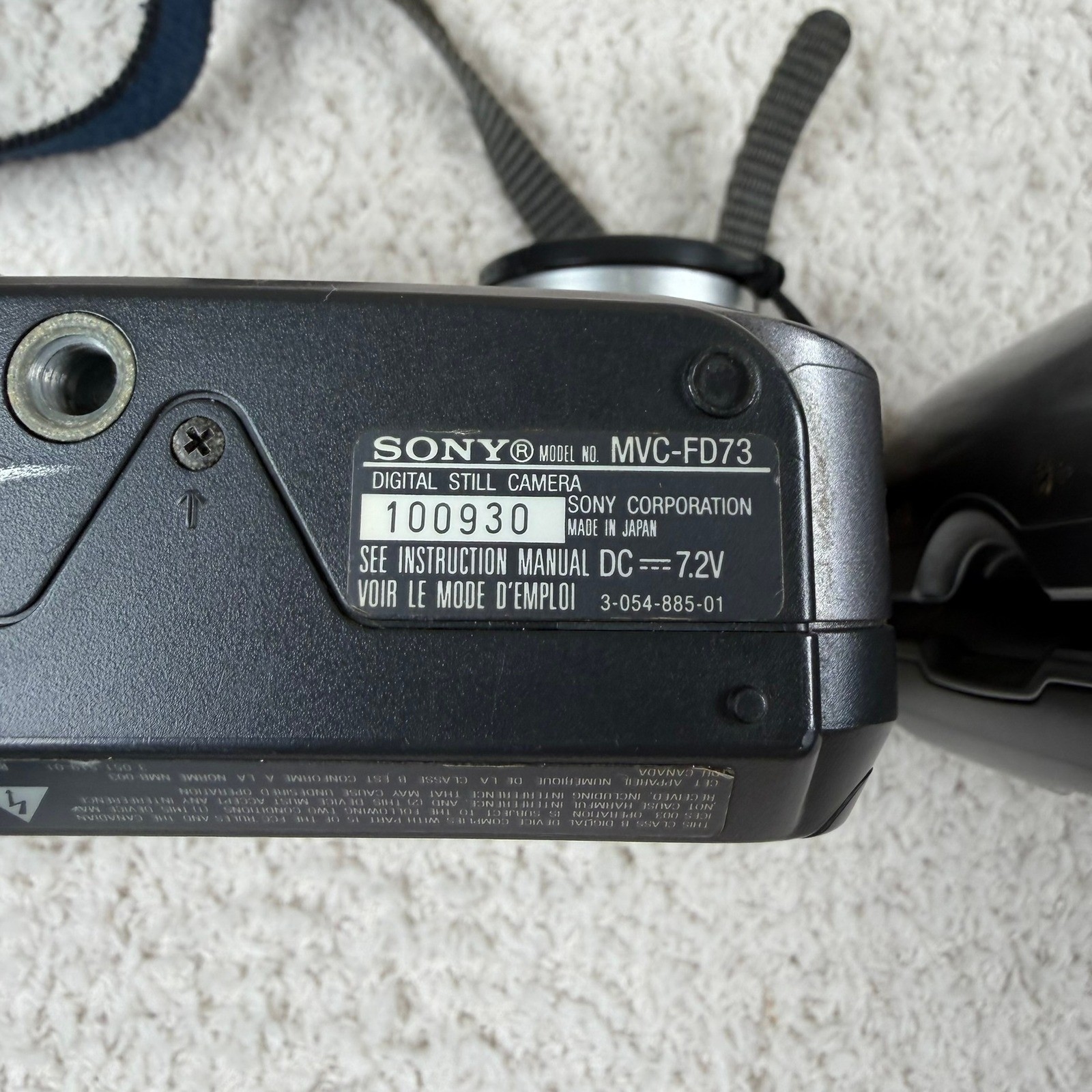 Sony Digital Mavica LOT OF 2 MVC FD73 10x Zoom Digital Still Camera WORKS