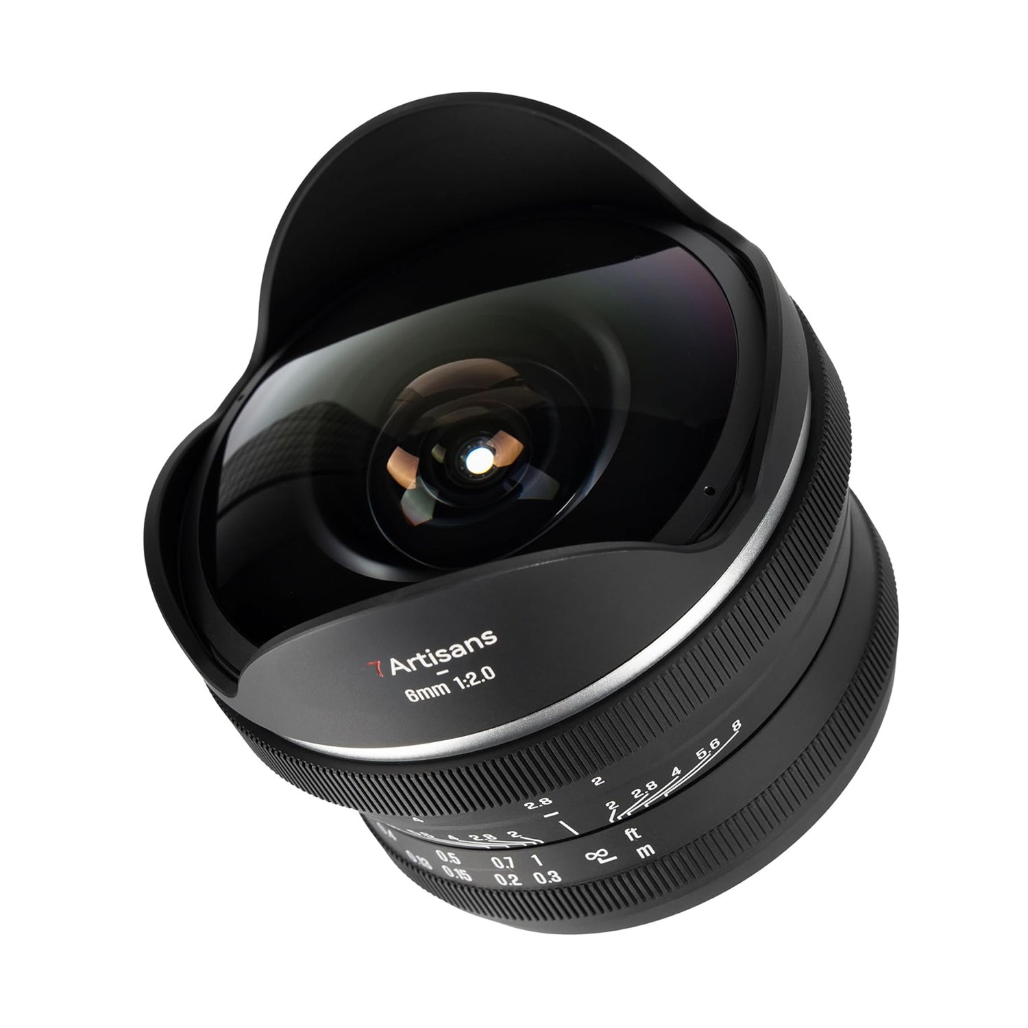 7Artisans 6mm F2.0 APS-C Wide Angle Fisheye Lens for E/X/Z/RF M4/3 Mount Cameras