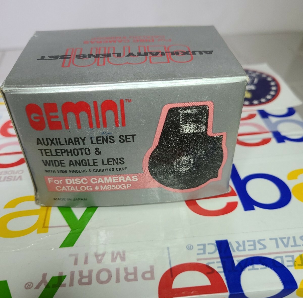Gemini Auxiliary Lens Set Telephoto & Wide Angle Lens For Disc Cameras M850GP