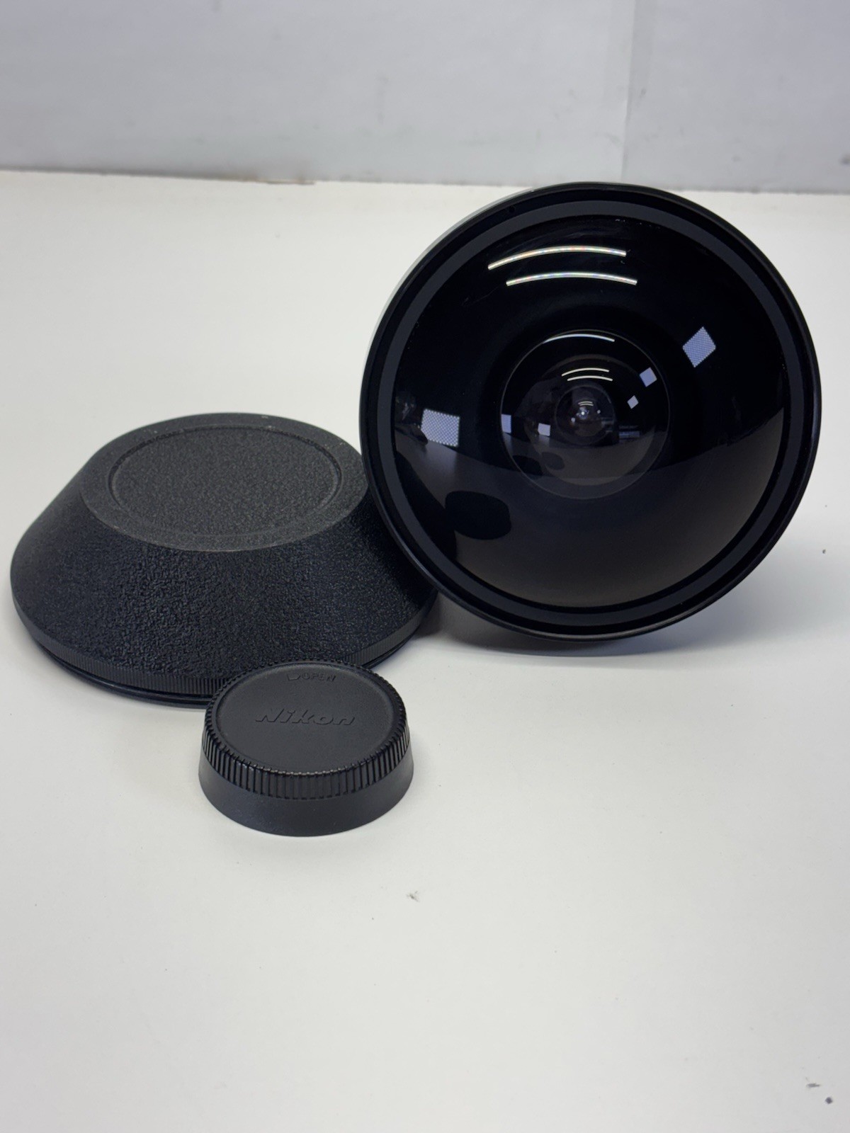 Nikon Fisheye-Nikkor 8mm f/2.8 MF Camera Lens Made In Japan Very Clear