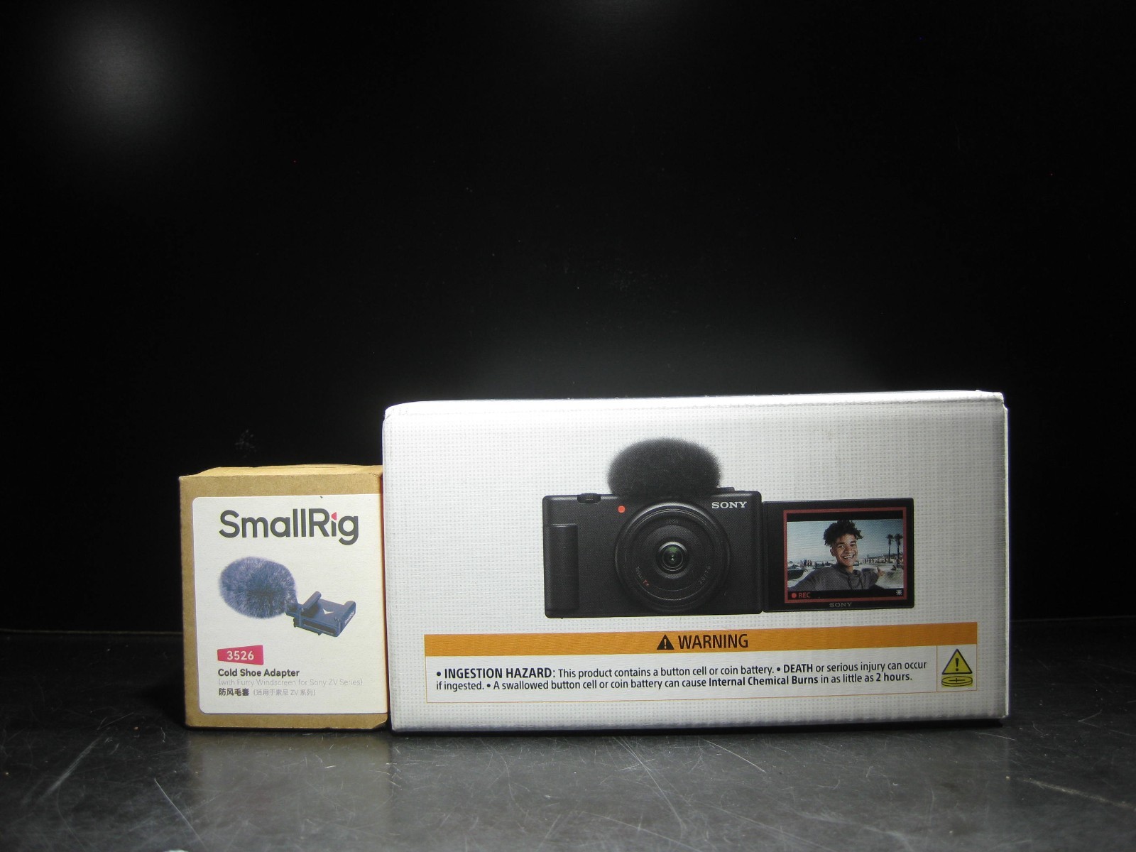 Sony ZV-1F Vlog Camera for Content Creators/Vloggers (Black) + Small Rig Adapter