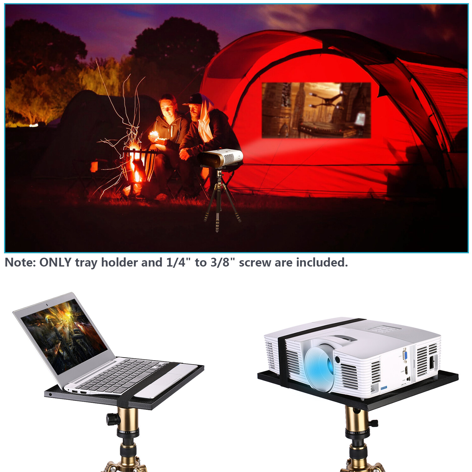 Neewer Laptop Notebook Pallet Projector Tray Holder for Tripod Stand