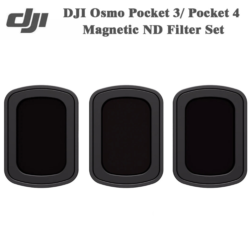 DJI Osmo Pocket 3 / Pocket 4 Magnetic ND Filter Set (ND16/64/256)