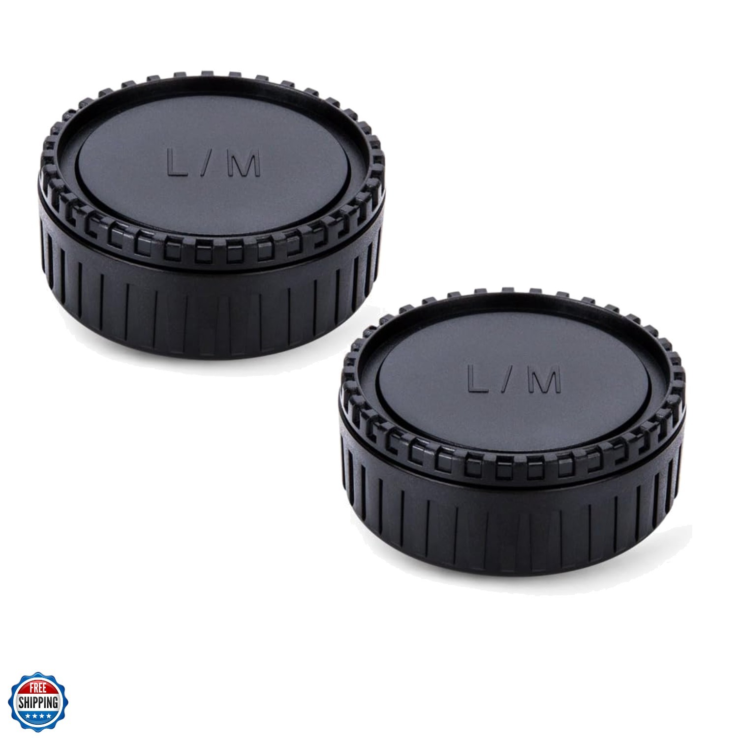 2-Pack Body Cap and Rear Lens Cap Cover Kit for Leica M Mount Cameras and Lei…