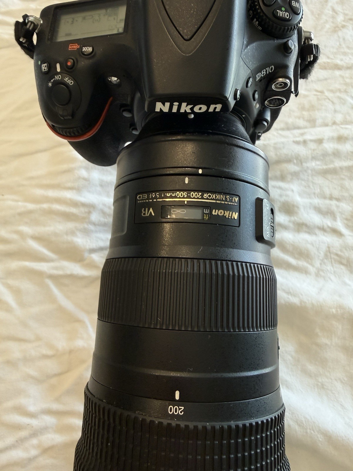 Nikon D810 36.3MP Full Frame DSLR + AF-S NIKKOR 200-500mm f/5.6E ED VR Lens