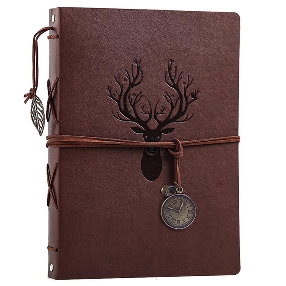 Photo Album 4×6 160 Photos 9.5×8.0 Leather with 30 Writing Papers – Travel