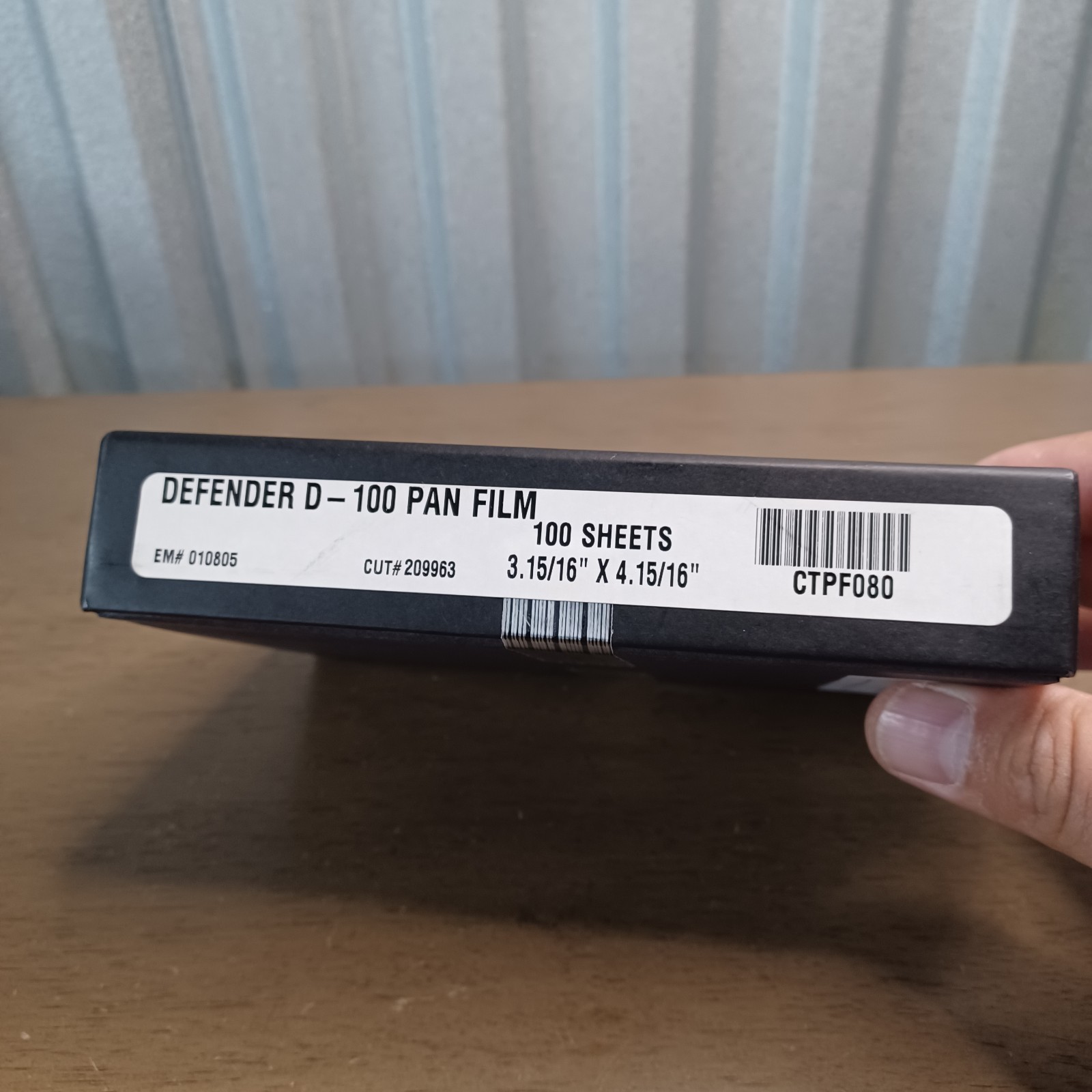100 Black & White Panchromatic Film 4×5 Iso 100 D-100PAN Sealed EXP